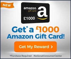 £1000 Amazon Gift Card Banner